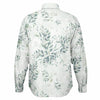 CHEMISE HOMME originale blanche  à fleurs - MANCHES LONGUES