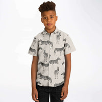 chemise garçon imprimé zèbre