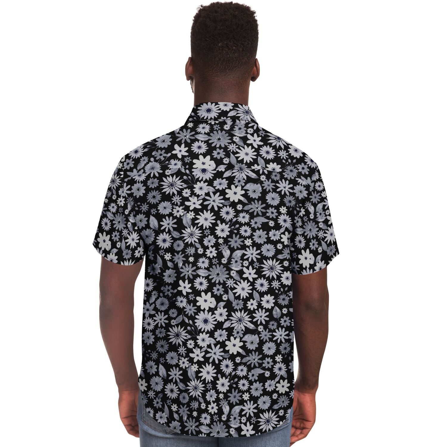 chemise homme avec motifs floraux