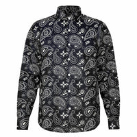 chemise homme à manches longues style bandana
