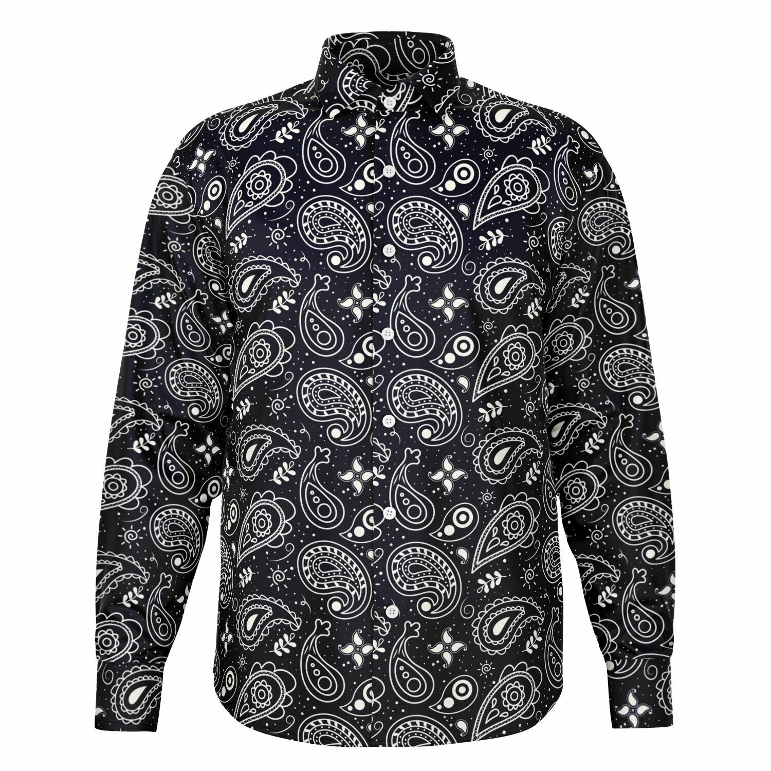 chemise homme à manches longues style bandana