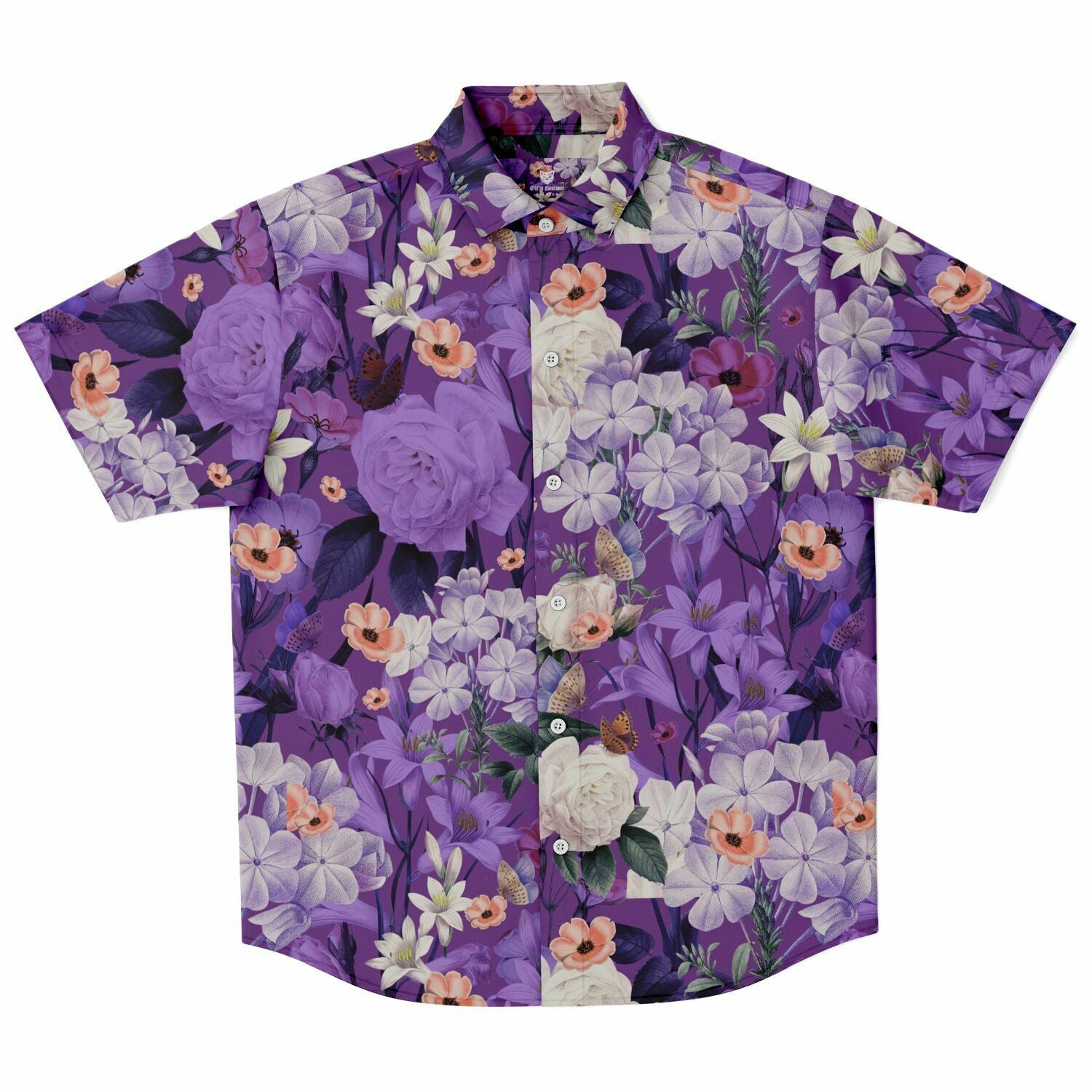 chemise à fleurs homme manches courtes