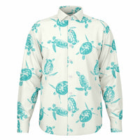 Chemise Homme blanche à tortues  - Manches Longues