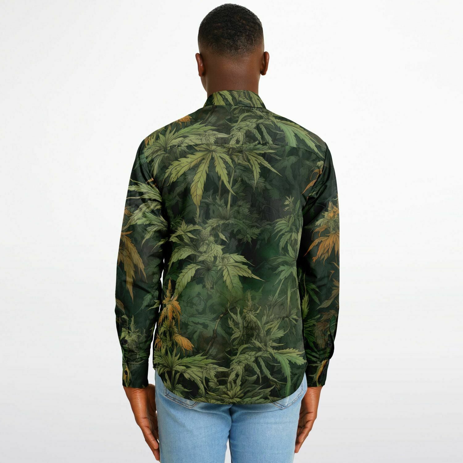 chemise décontractée homme canna weed