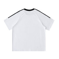 T-shirt Bandes Contrastantes Original Noir — Coton Streetwear Belge