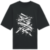 teeshirt oversized homme noir graffiti
