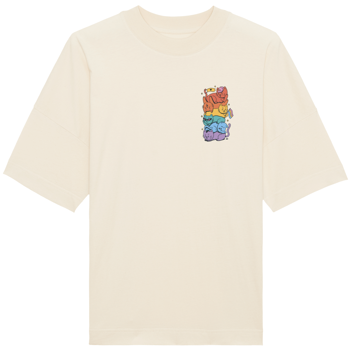 T-Shirt LGBT Oversized Col montant Unisexe