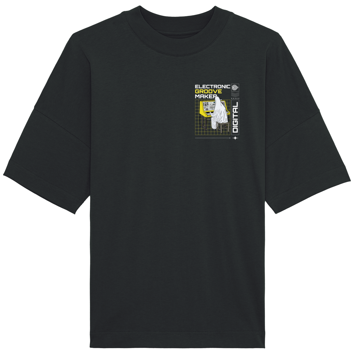 T-Shirt Oversized Col montant Unisexe - Groove Maker