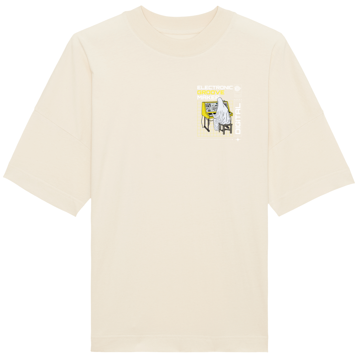 T-Shirt Oversized Col montant Unisexe - Groove Maker