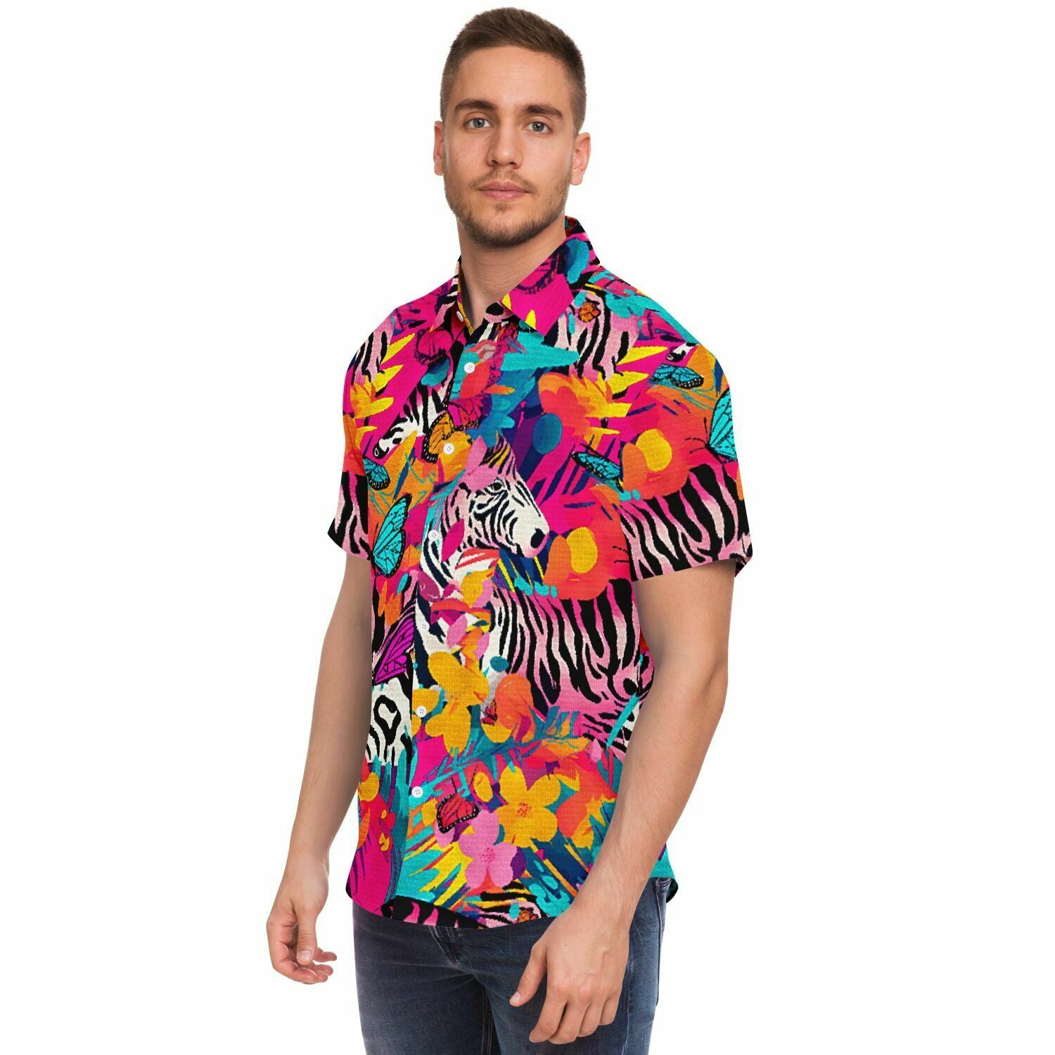 chemise originale homme tropical manches courtes