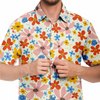 chemise homme à fleurs colorées