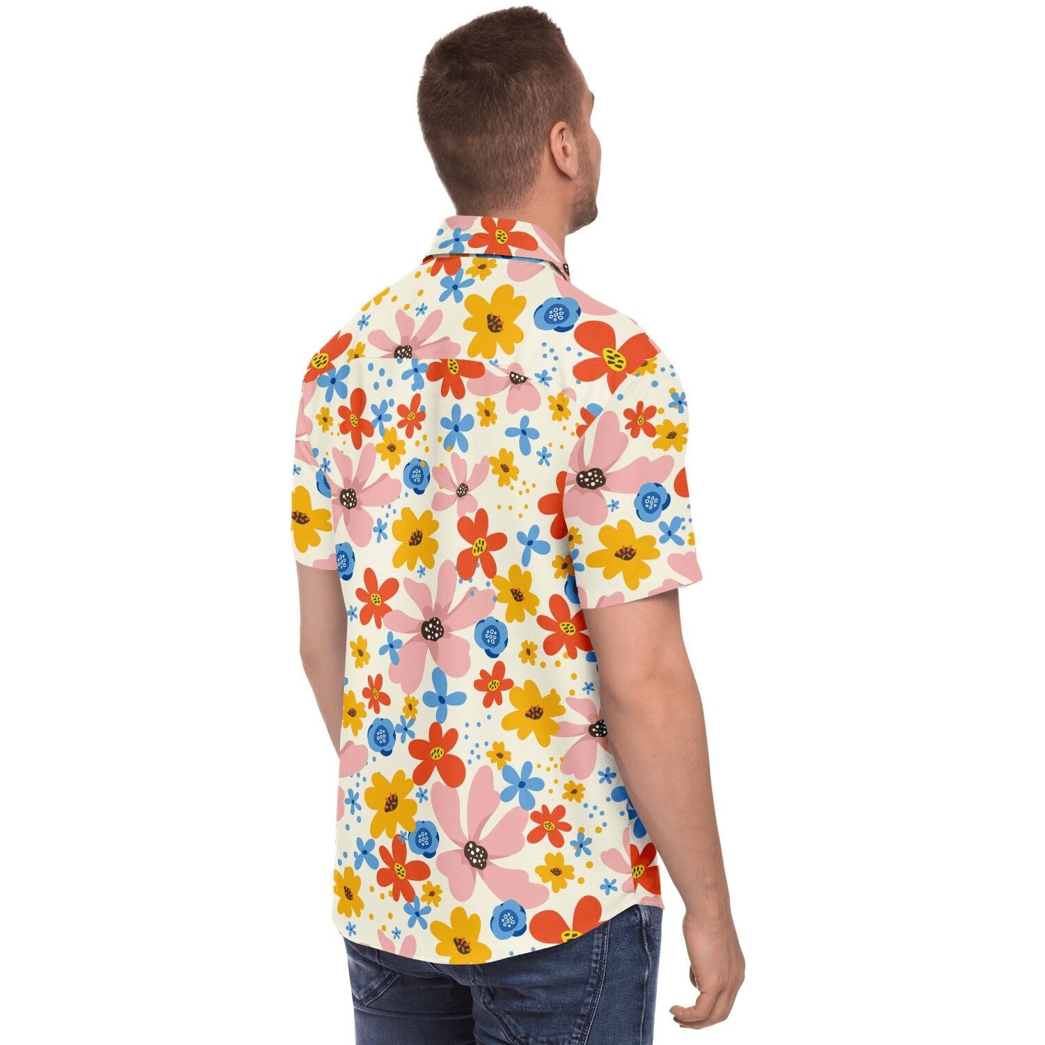 chemise homme style tropical à fleurs