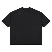 T-shirt Colorblock Épaule Tombante Original Noir — Streetwear Belge
