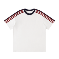 T-shirt Bandes Épaule Original Noir — Streetwear Casual Belge