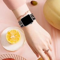 Bracelet Apple Watch élastique tissé à motifs, vue détaillée 4