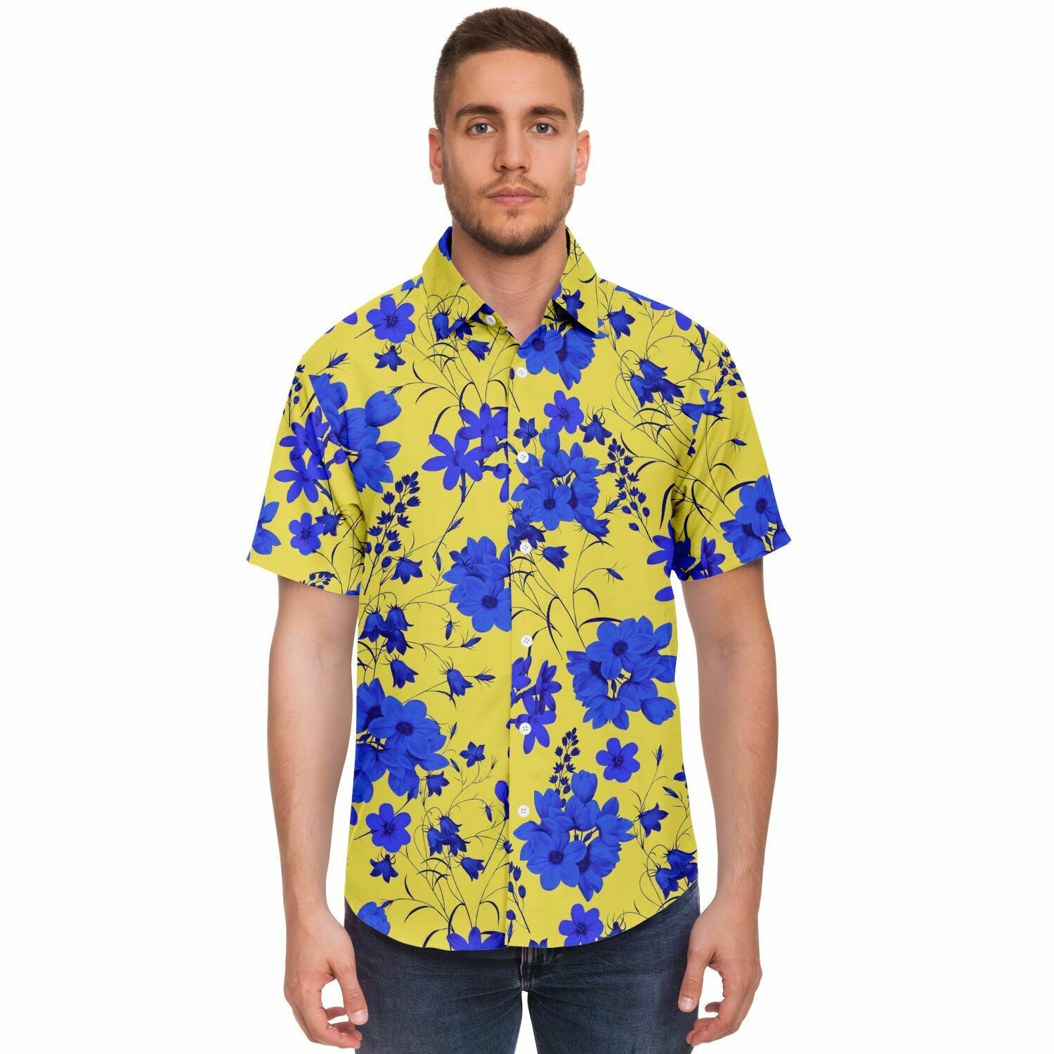 vêtement homme avec motifs floraux