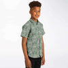 chemise courte garçon tendance verte