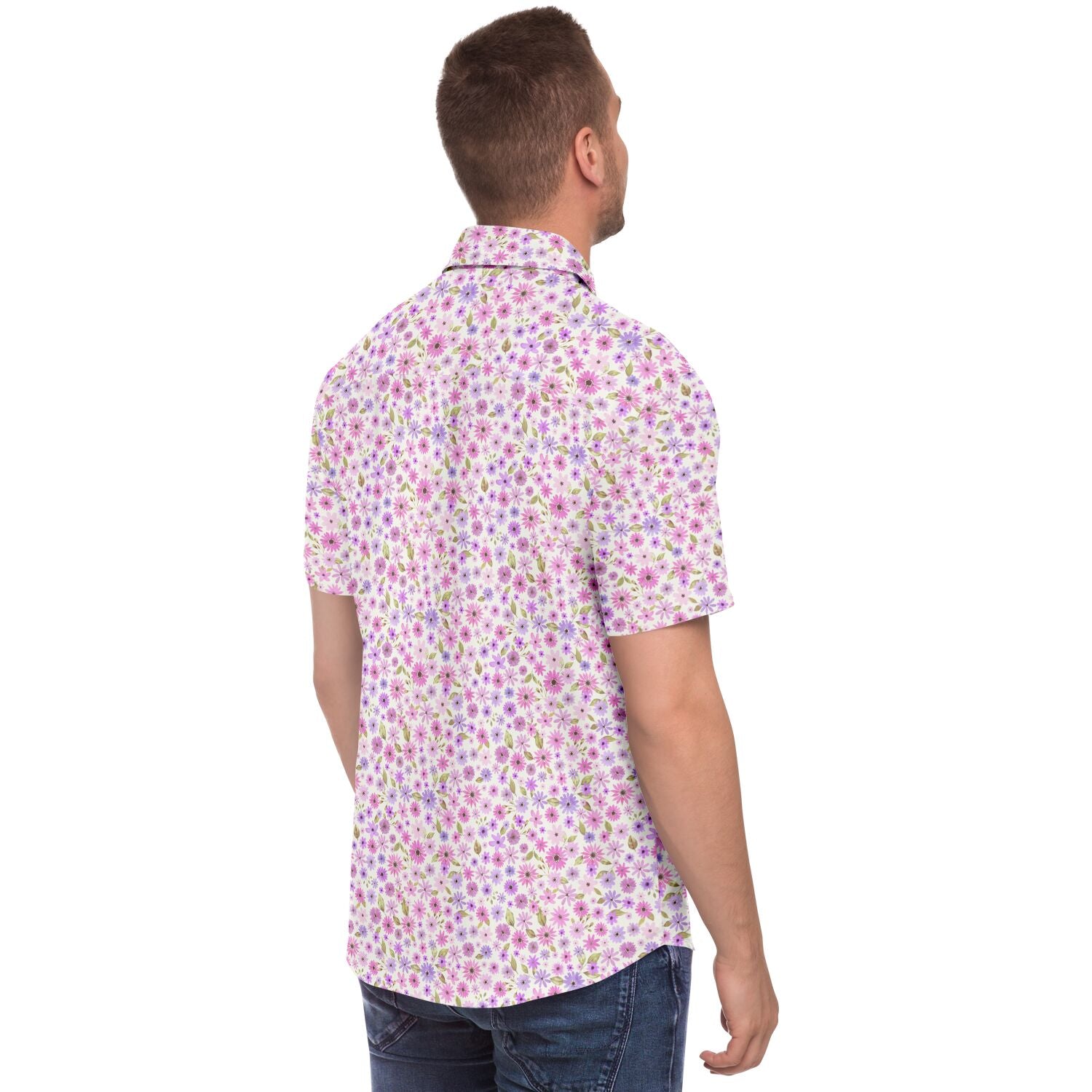 chemise à motifs floraux pour homme
