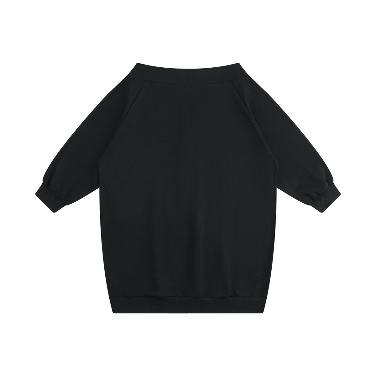Dos de la robe sweat épaules dénudées femme noir