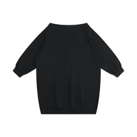 Dos de la robe sweat épaules dénudées femme noir