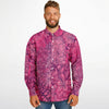 mode masculine chemise fleurs rose