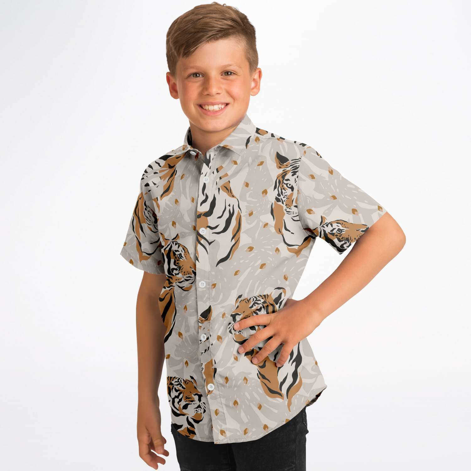 vêtement enfant chemise tigres