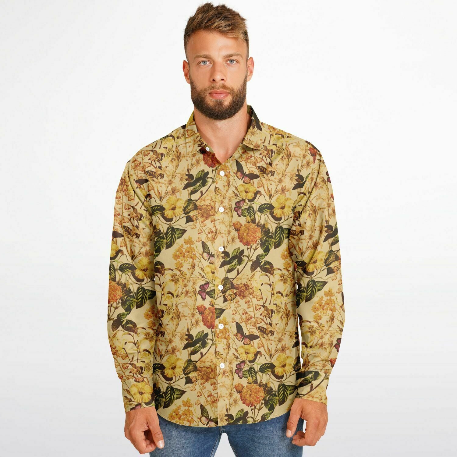 chemise homme tendance motif floral