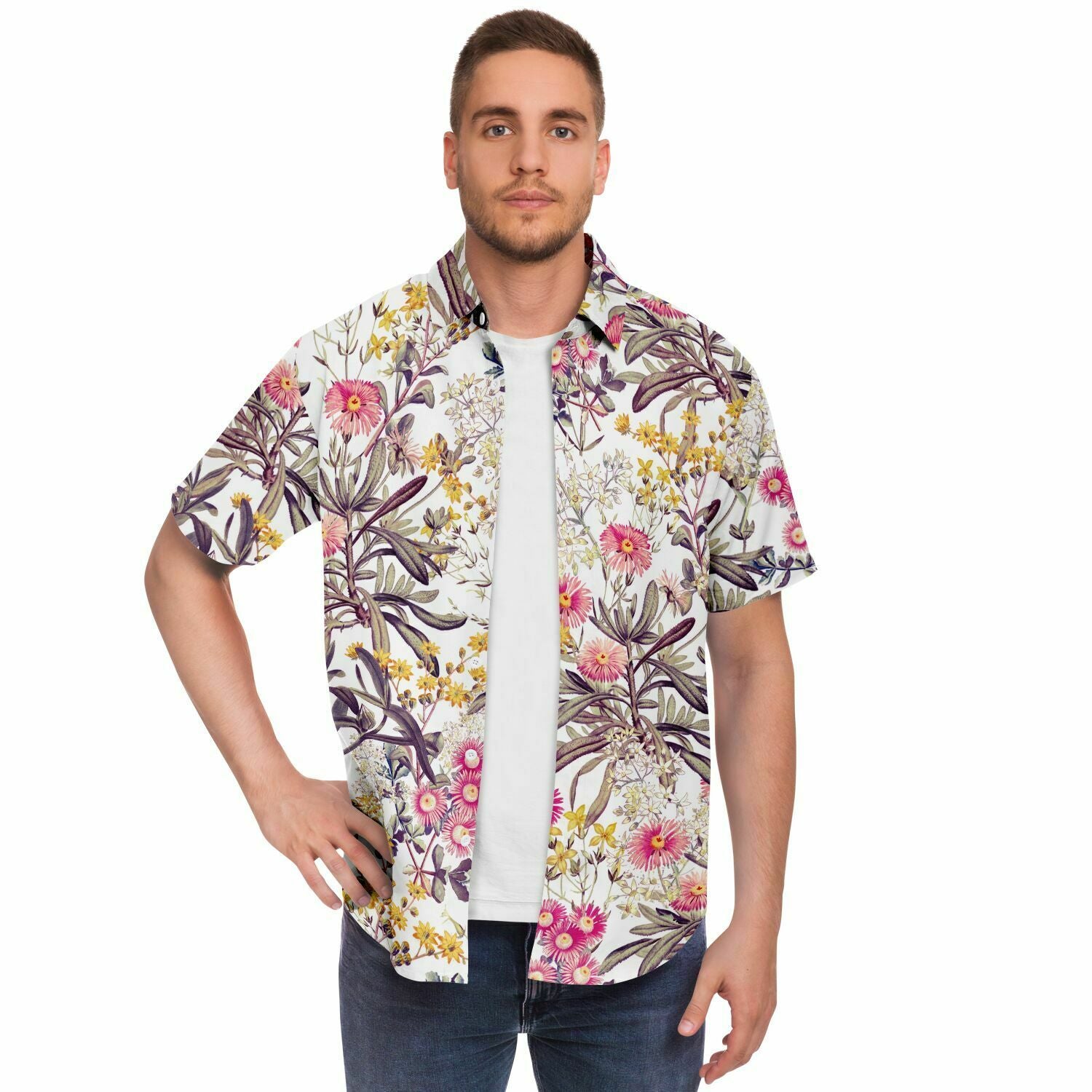 chemise à fleurs tendance homme