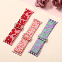 Bracelet Apple Watch boucle solo en nylon imprimé, coloris lot de 3 imprimés