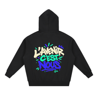 Hoodie zippé boxy Gen Z « L'avenir c'est nous » – double zip
