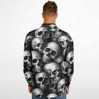 chemise à manches longues pour homme têtes de morts