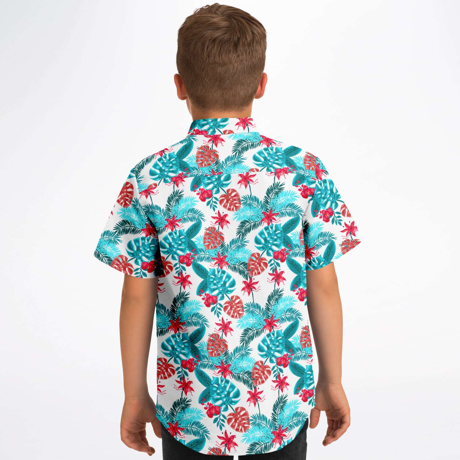 chemise garçon été style hawaïen