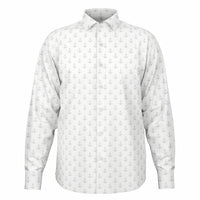 vêtement masculin chemise blanche en encres marines