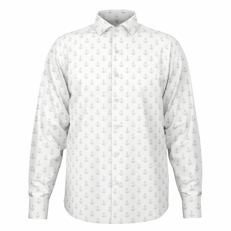 vêtement masculin chemise blanche en encres marines