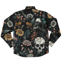 vêtement masculin têtes de mort et fleurs