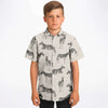 Chemise garçon originale animal zèbre manches courtes