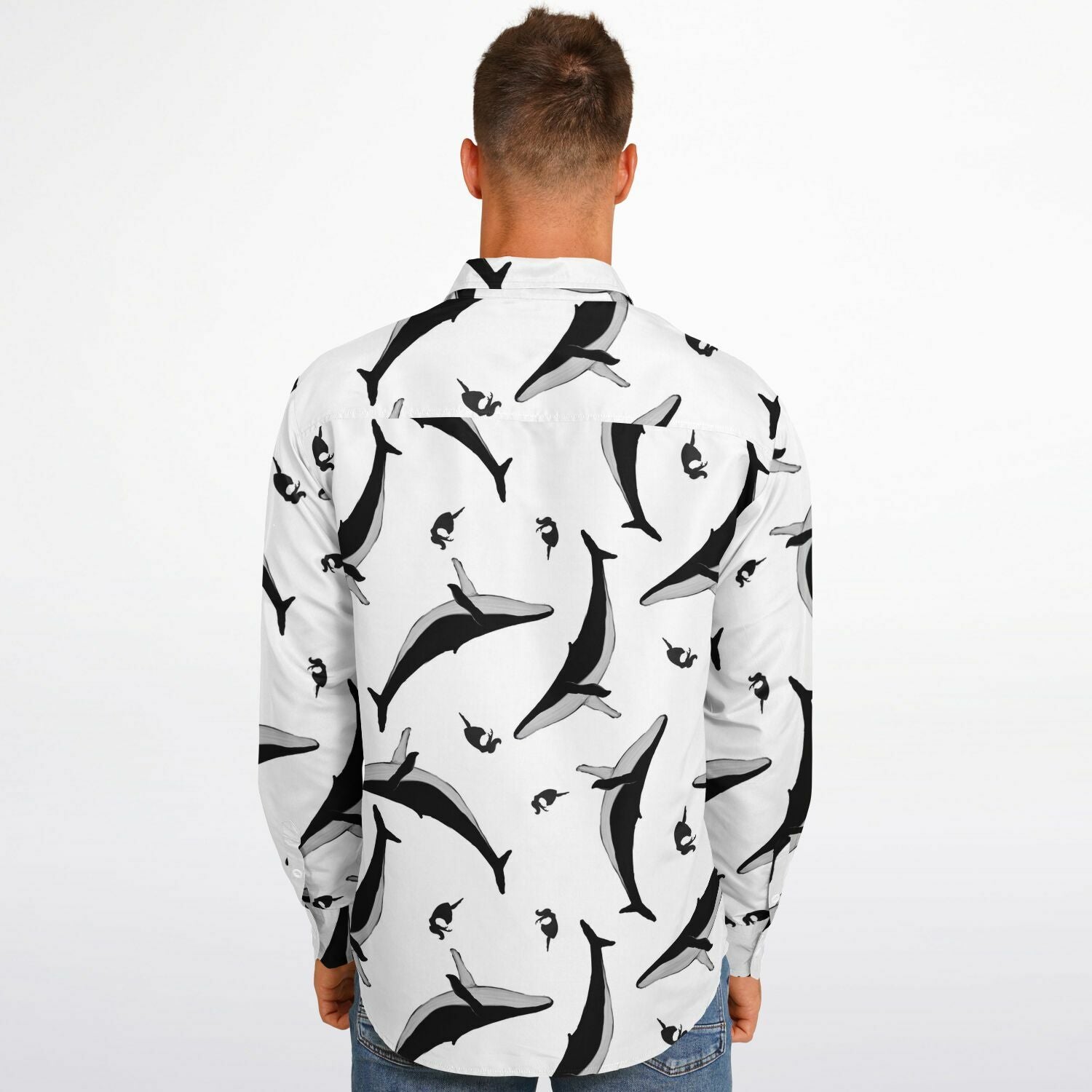 vêtements homme chemise blanche à baleines