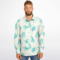 chemise à manches longues homme tortues