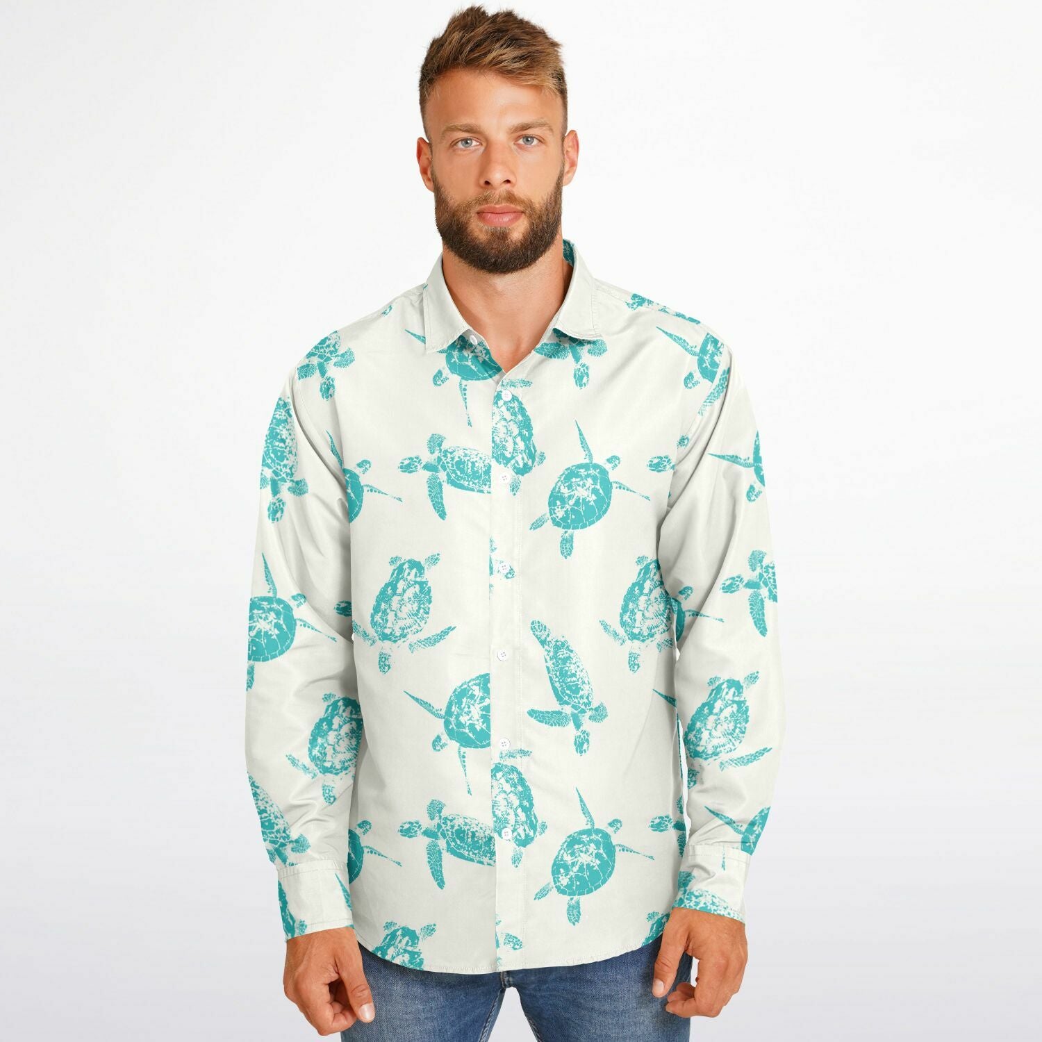 chemise à manches longues homme tortues