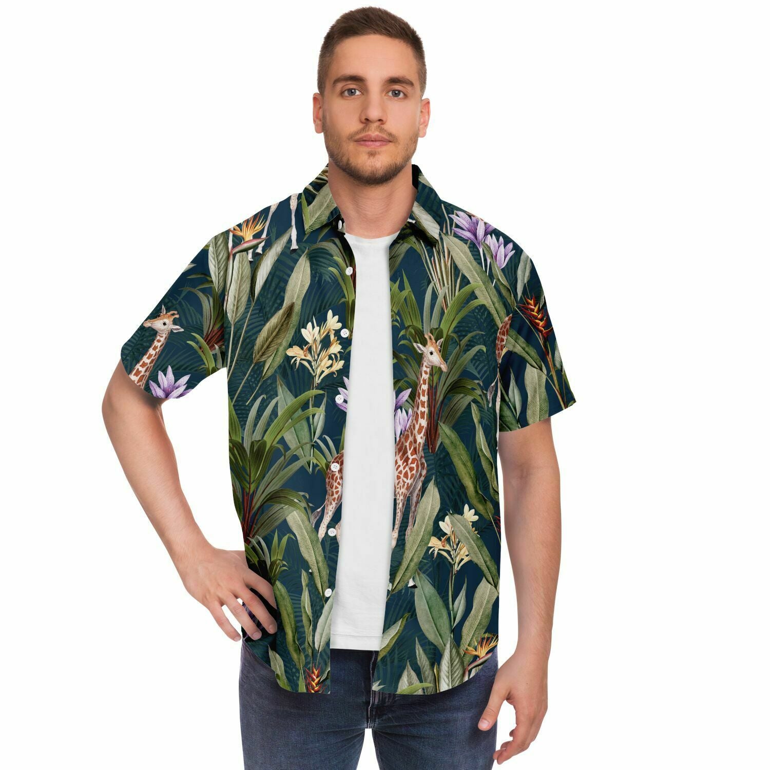 chemise homme à fleurs pour un look décontracté