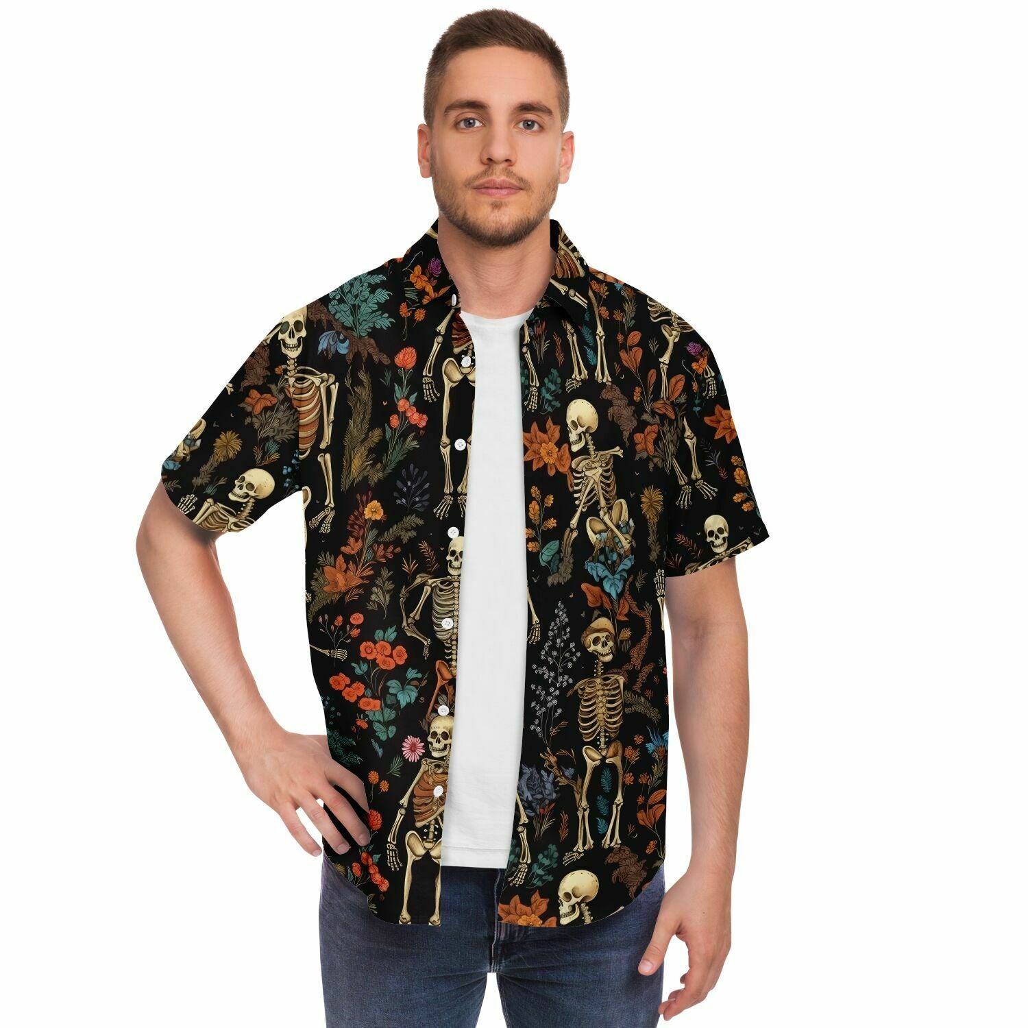 mode homme avec motifs skeleton