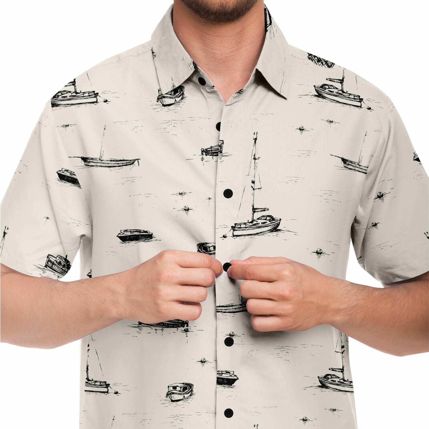 chemise décontractée homme manches courtes