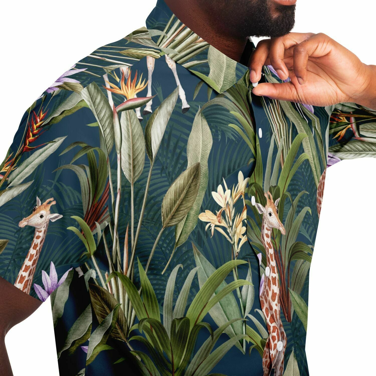 chemise homme chic à motifs floraux