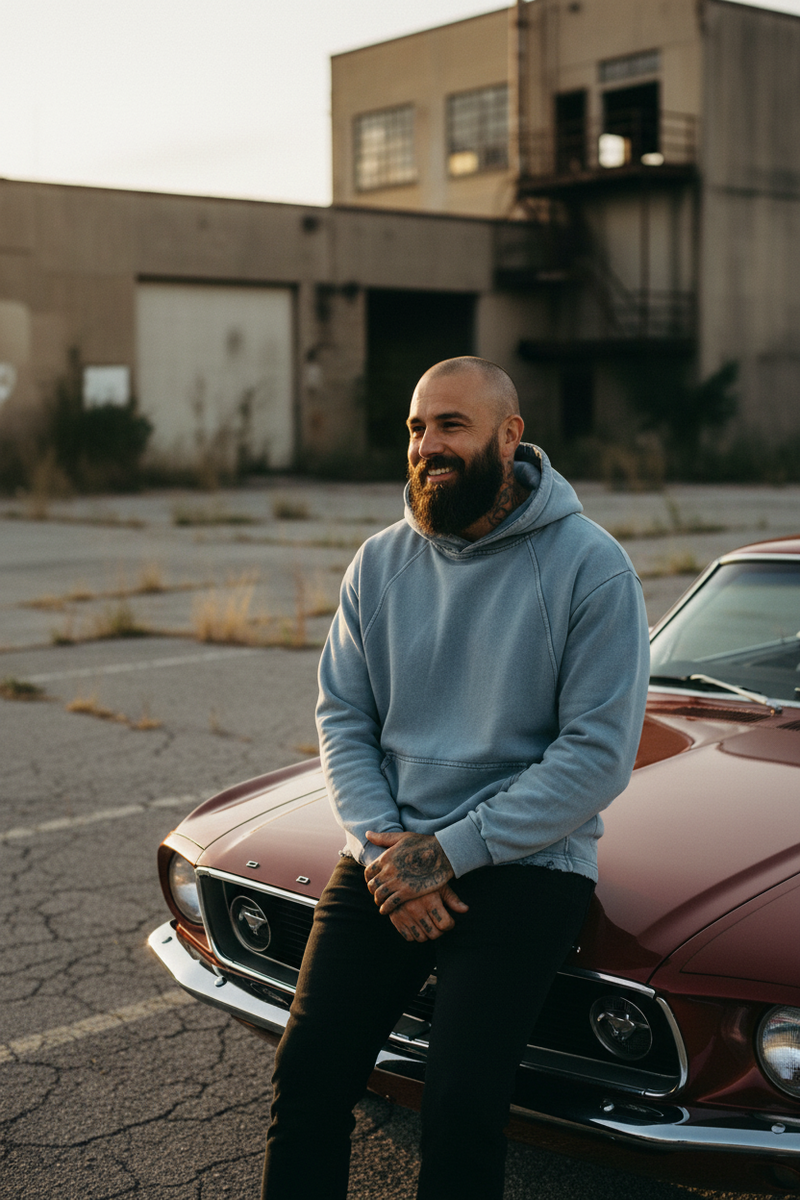 DAD Hoodie Washed Oversize | Hoodie Streetwear Vintage