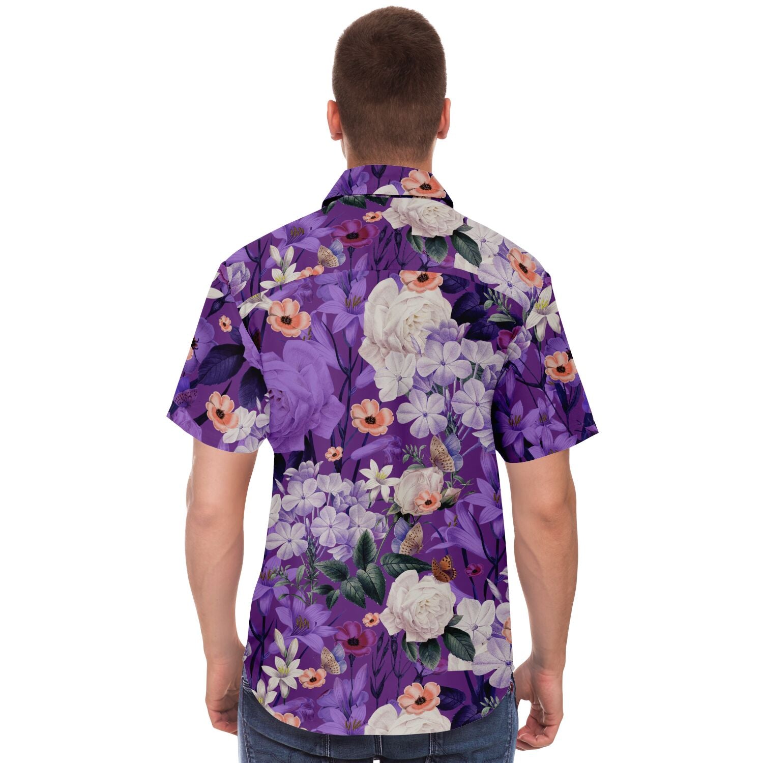 chemise à fleurs colorées pour homme