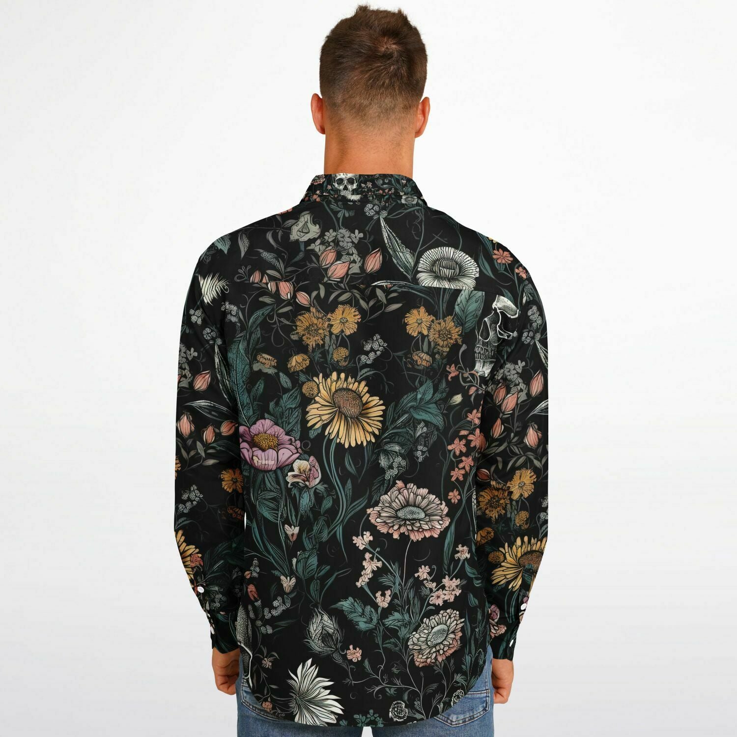 chemise têtes de morts fashion pour homme