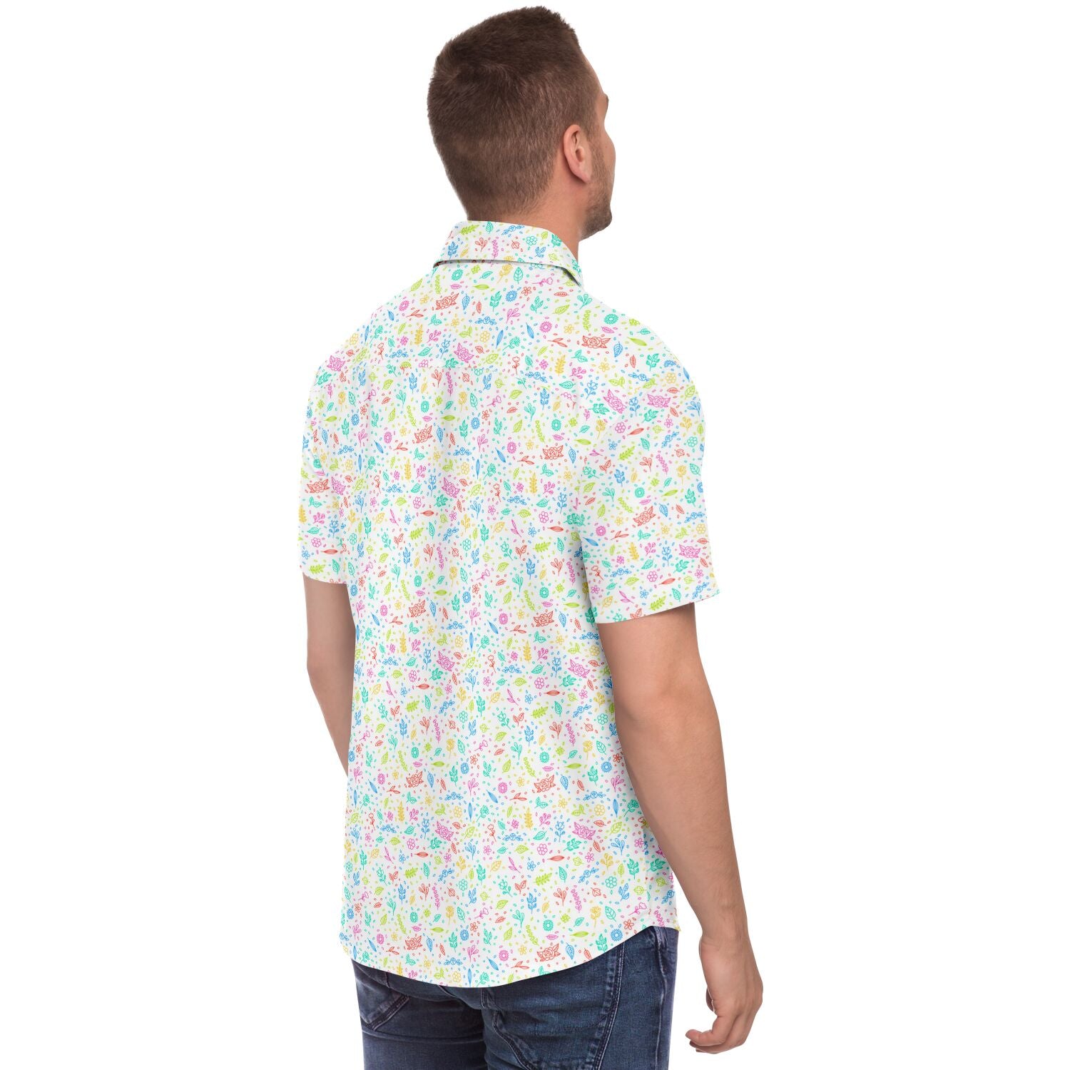 chemise à fleurs stylée pour hommes