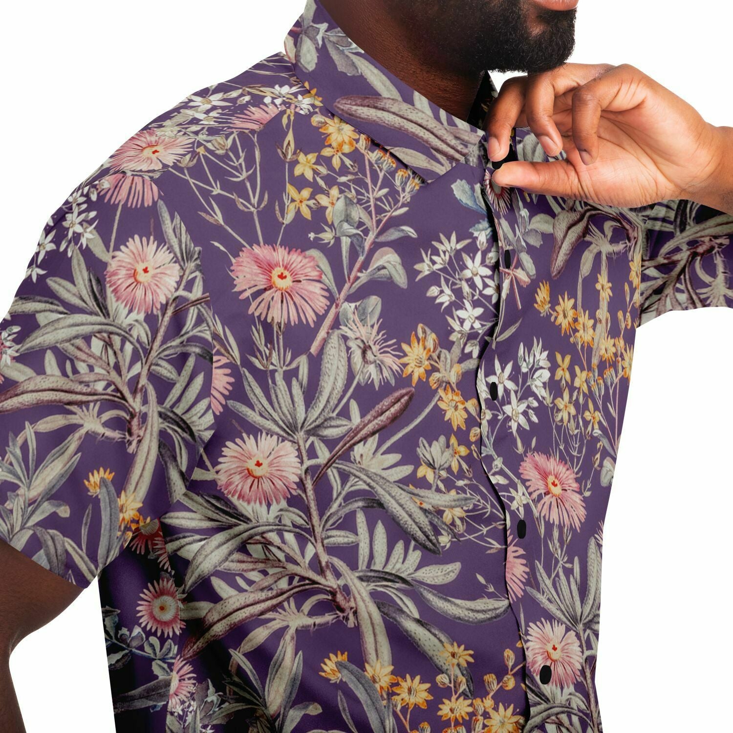 mode homme chemise fleurs