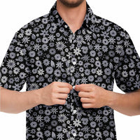 vêtement homme à fleurs manches courtes