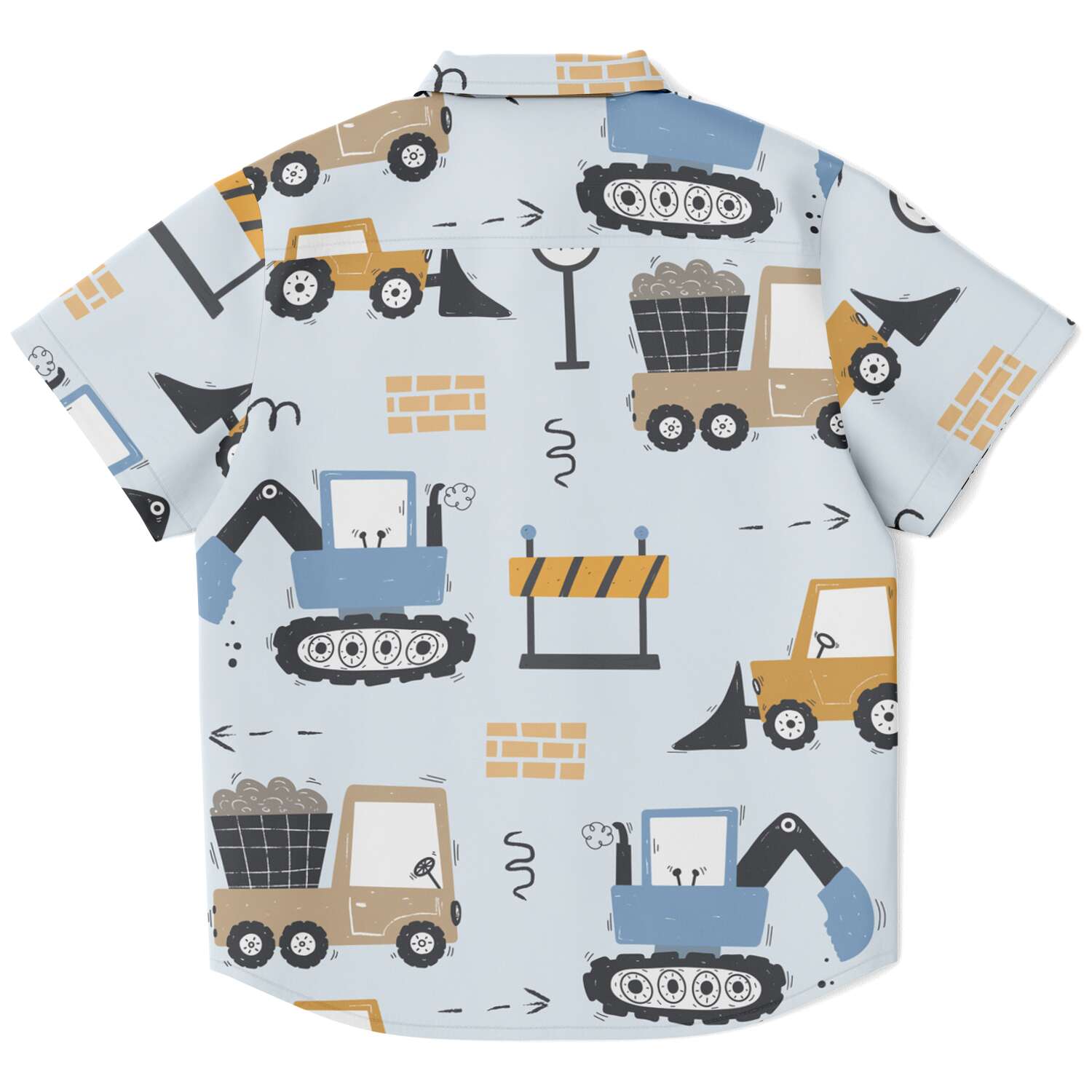 chemise manches courtes garçon camions de chantier